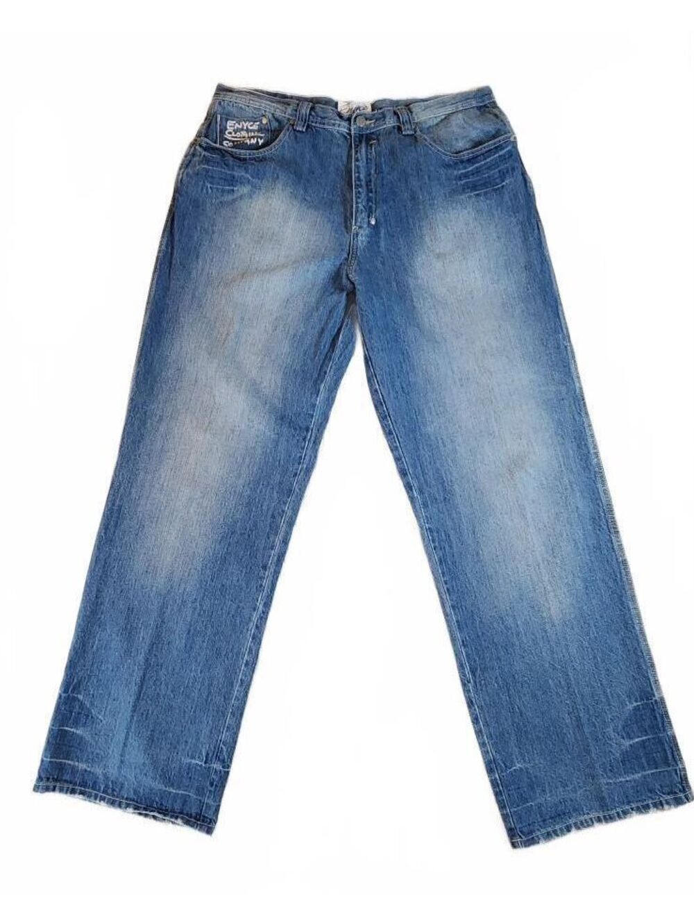 VTG Enyce Clothing Co. Baggy Wide Leg Jeans Size 43 Length 33